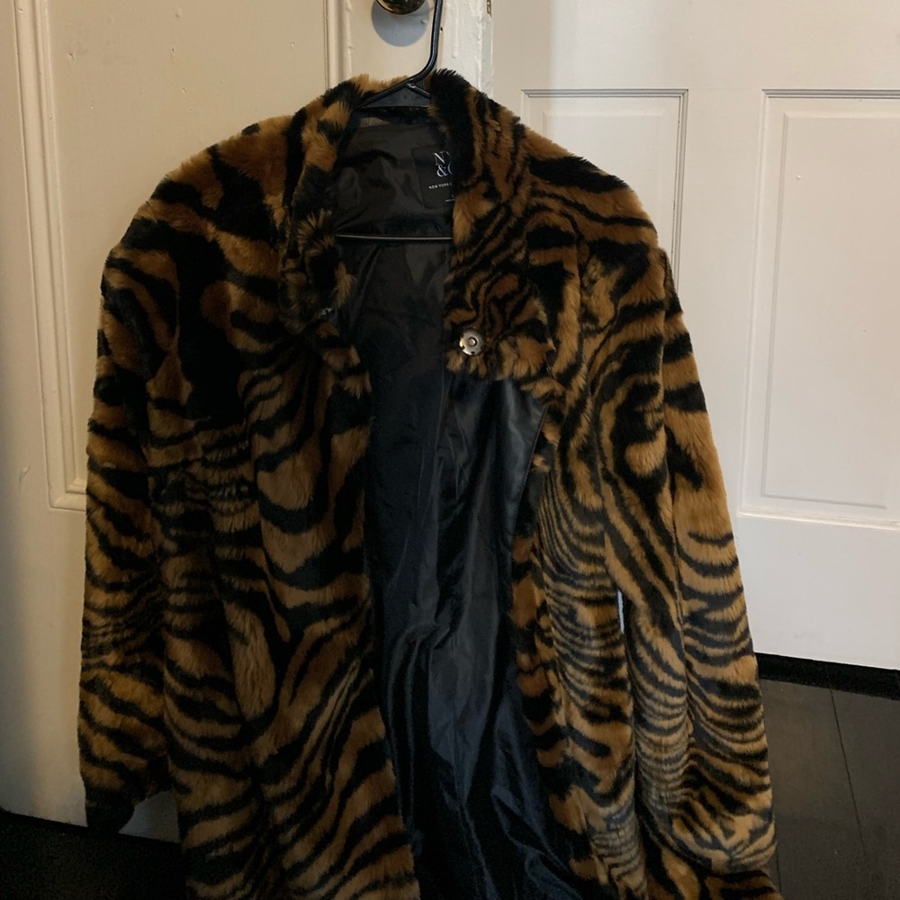 New York & Company Animal Print Coat